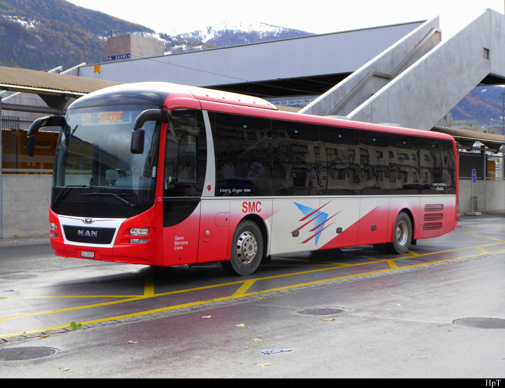 SMC - MAN Lion`s Regio  Nr.25  VS  28725 in Sierre am 23.11.2019