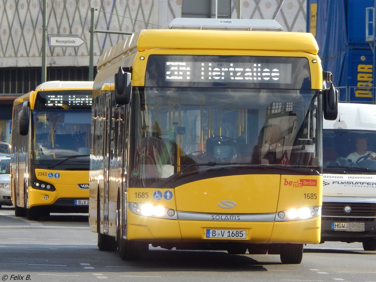 Solaris Urbino 12 electric der BVG in Berlin am 09.06.2016