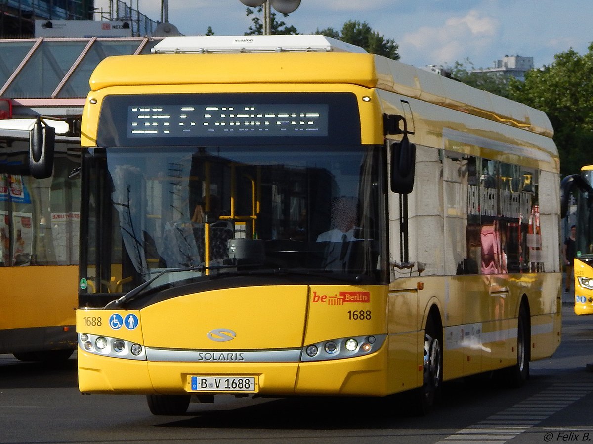 Solaris Urbino 12 electric der BVG in Berlin am 09.06.2016