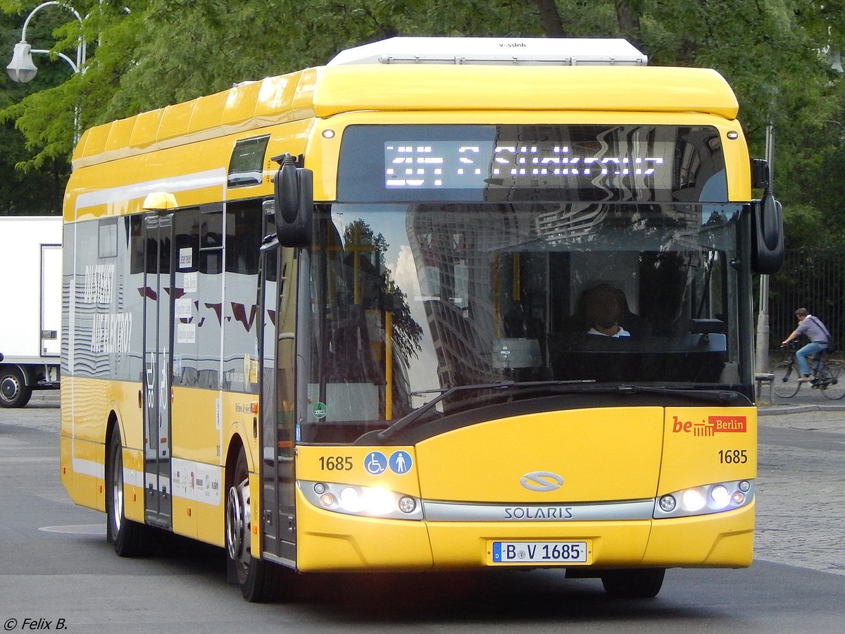 Solaris Urbino 12 electric der BVG in Berlin am 09.06.2016