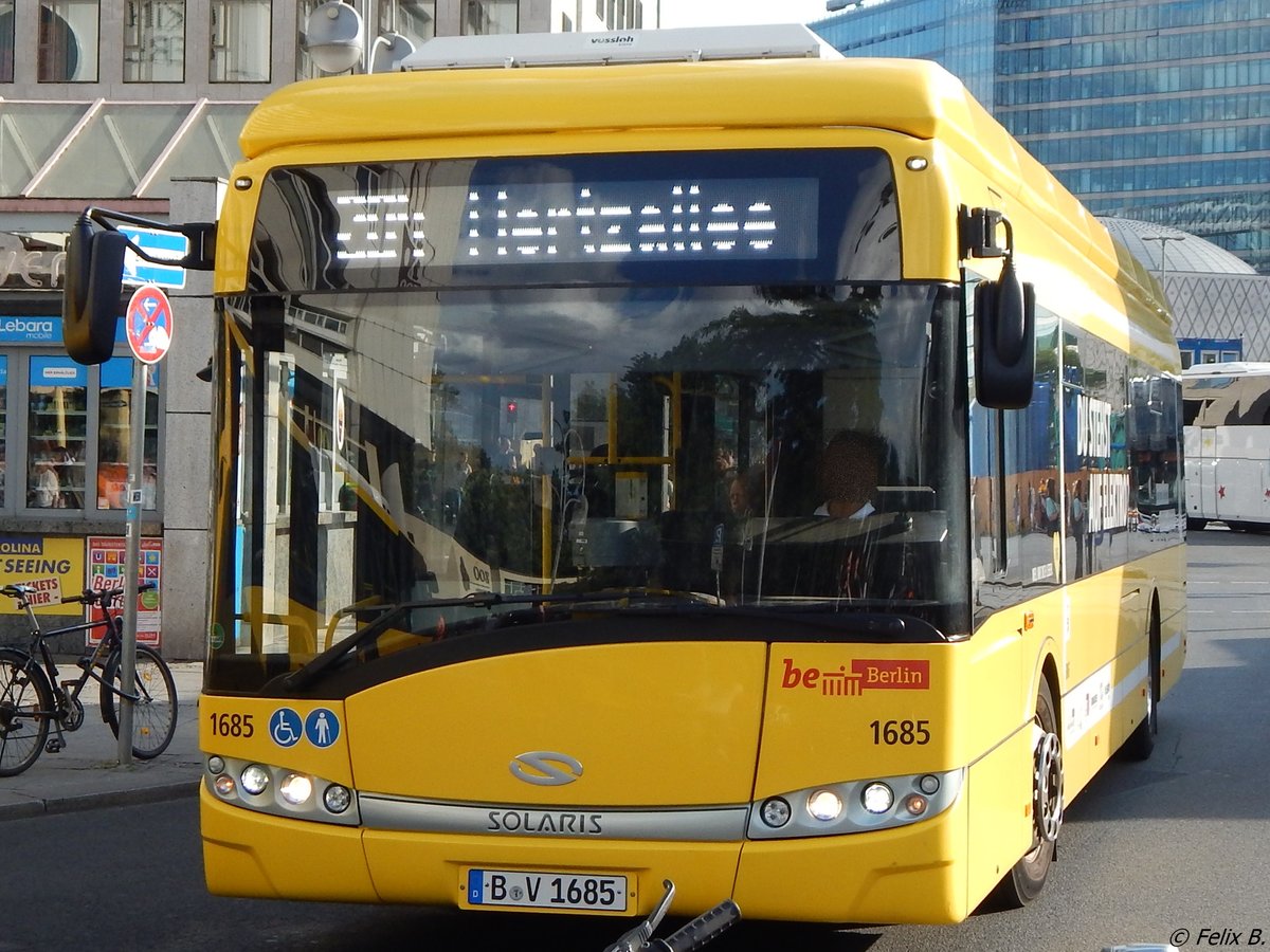 Solaris Urbino 12 electric der BVG in Berlin am 09.06.2016