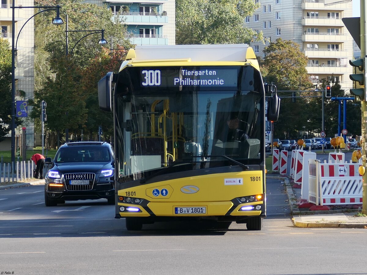 Solaris Urbino 12 electric der BVG in Berlin am 10.10.2021