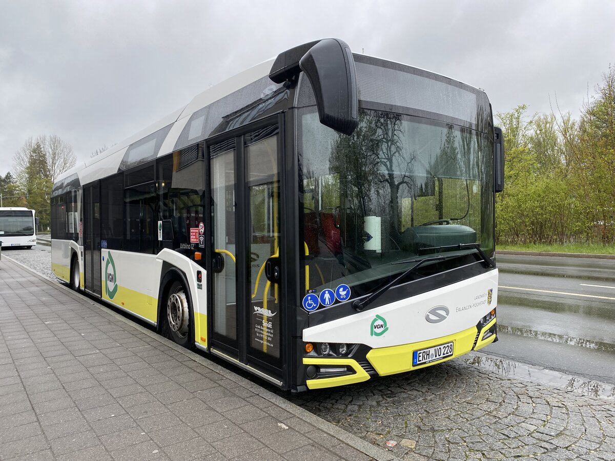 Solaris Urbino 12 in Herzogenaurach, Mittelfranken, April 2022