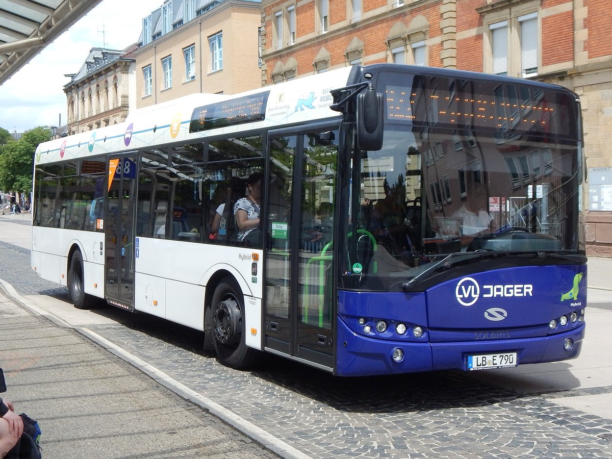 Solaris Urbino 12 Hybrid von LVL Jäger in Ludwigsburg am 21.06.2018