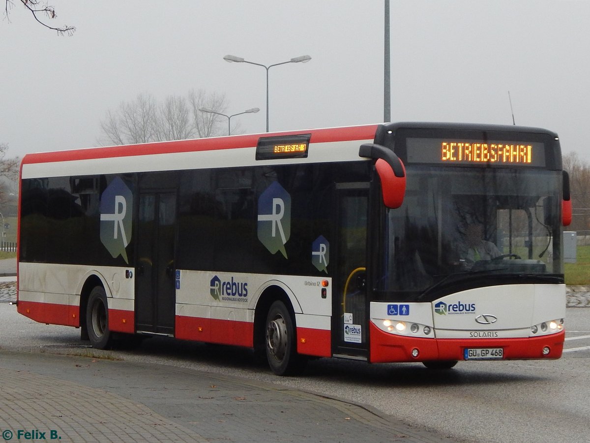 Solaris Urbino 12 von Regionalbus Rostock in Rostock am 25.11.2016