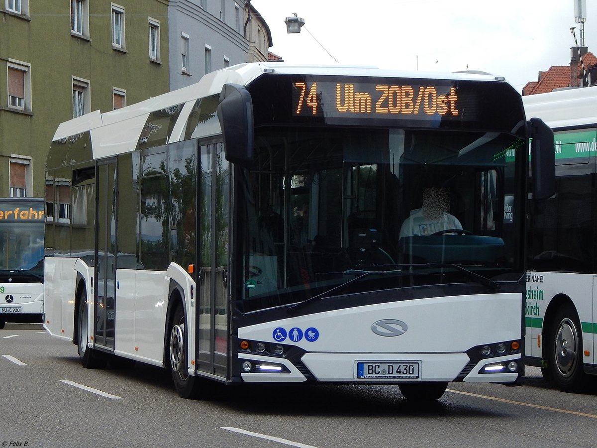 Solaris Urbino 12 von Reinalter aus Deutschland in Ulm am 19.06.2018