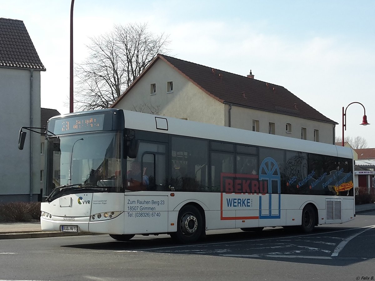Solaris Urbino 12 der VVR in Bergen am 17.03.2015