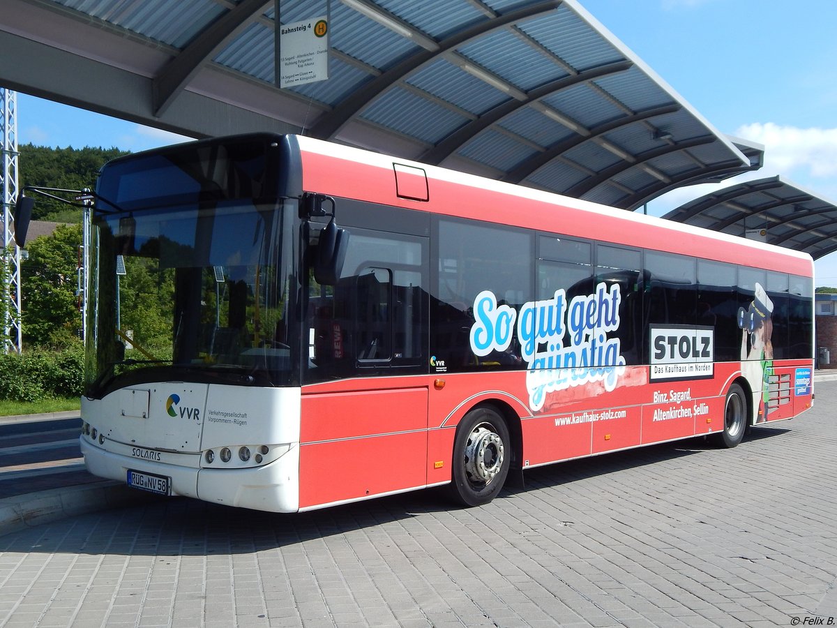 Solaris Urbino 12 der VVR in Sassnitz am 11.07.2017