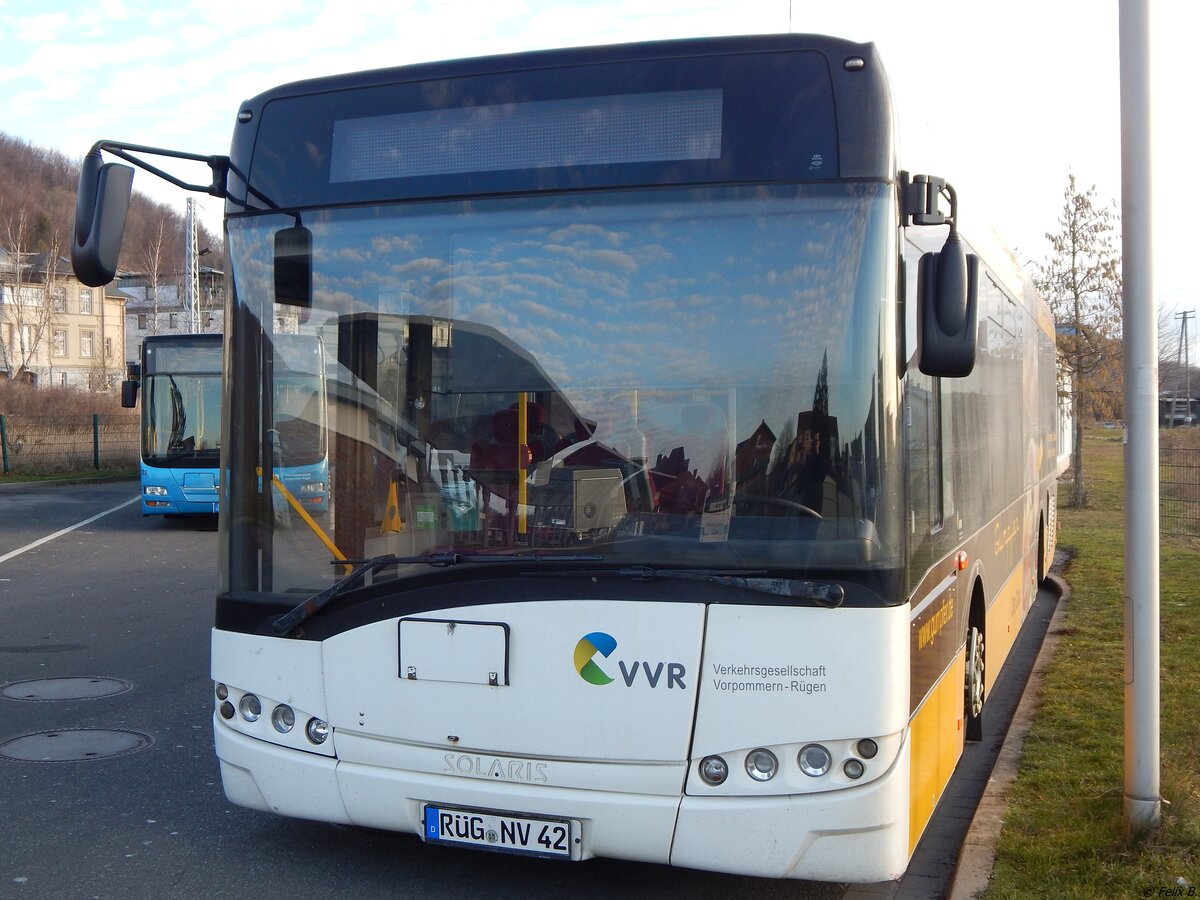 Solaris Urbino 12 der VVR in Sassnitz am 24.02.2019