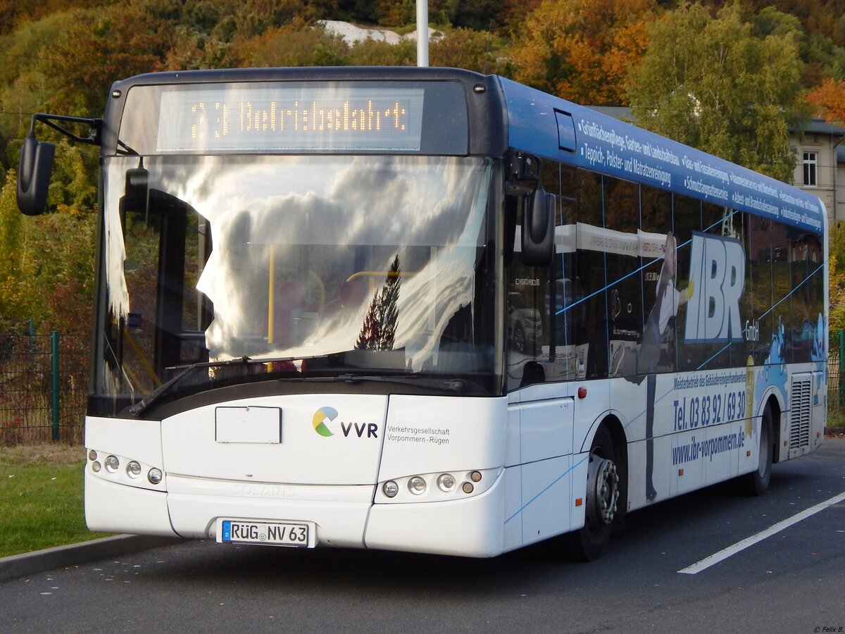 Solaris Urbino 12 der VVR in Sassnitz am 07.10.2019