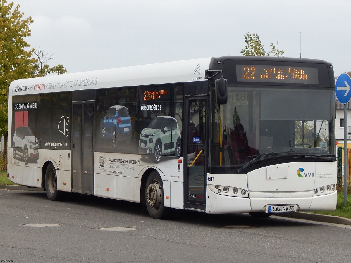 Solaris Urbino 12 der VVR in Sassnitz am 09.10.2019