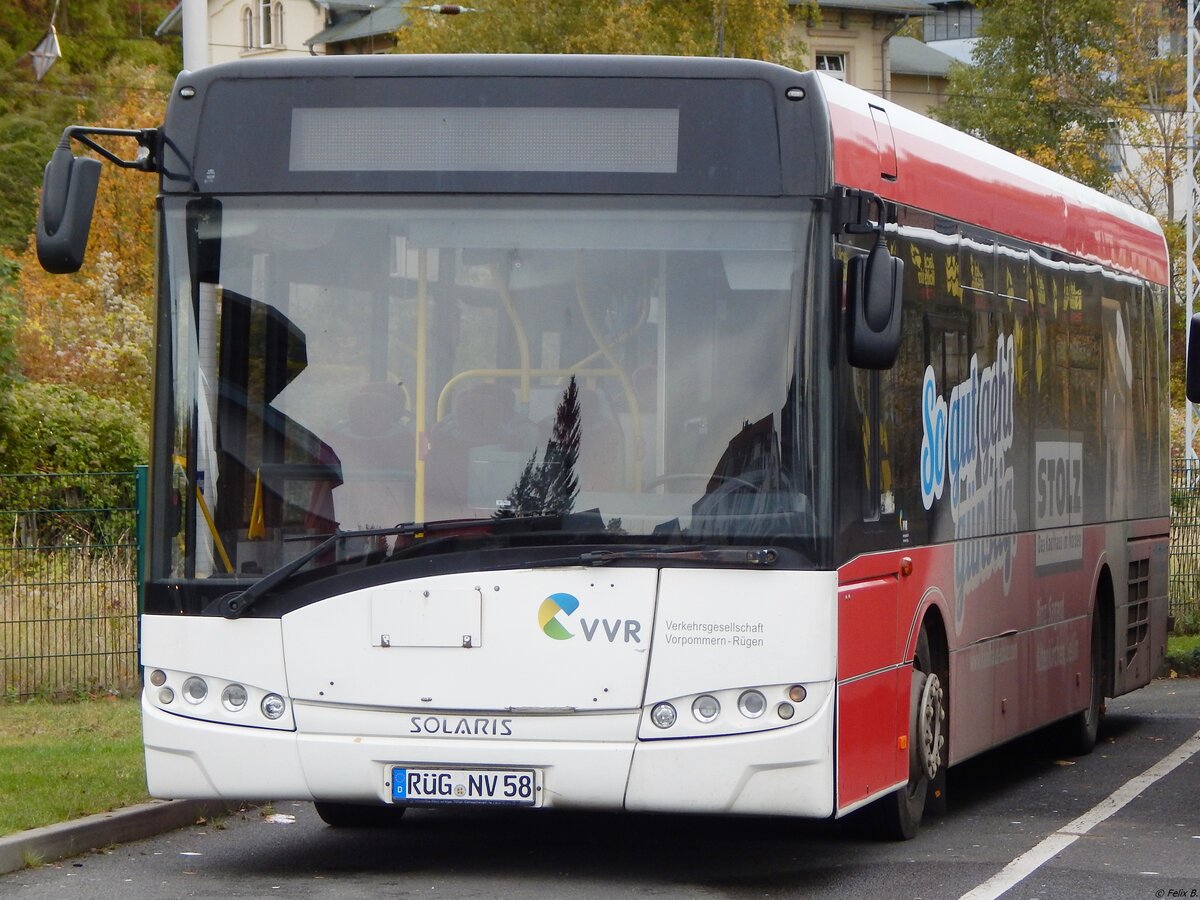 Solaris Urbino 12 der VVR in Sassnitz am 19.10.2019