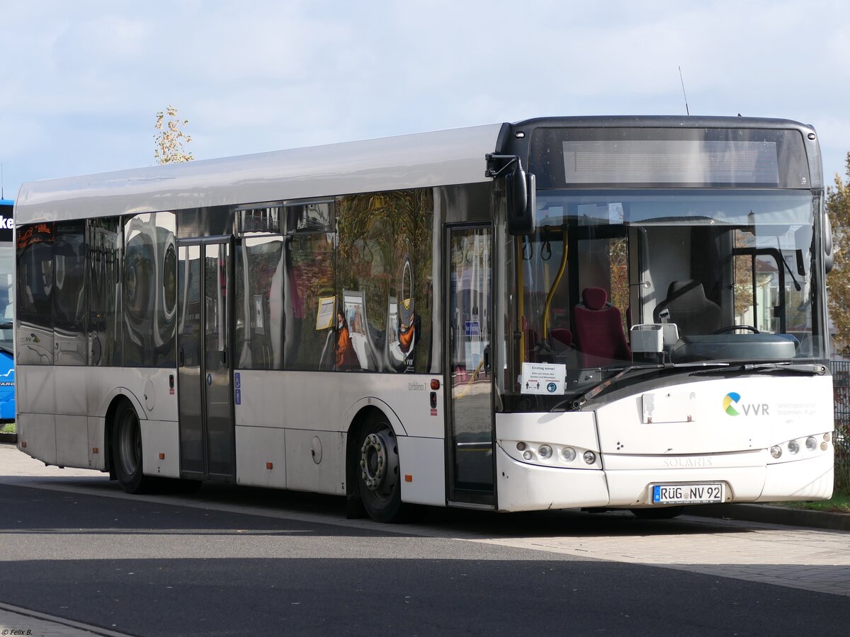 Solaris Urbino 12 der VVR in Sassnitz am 23.10.2021