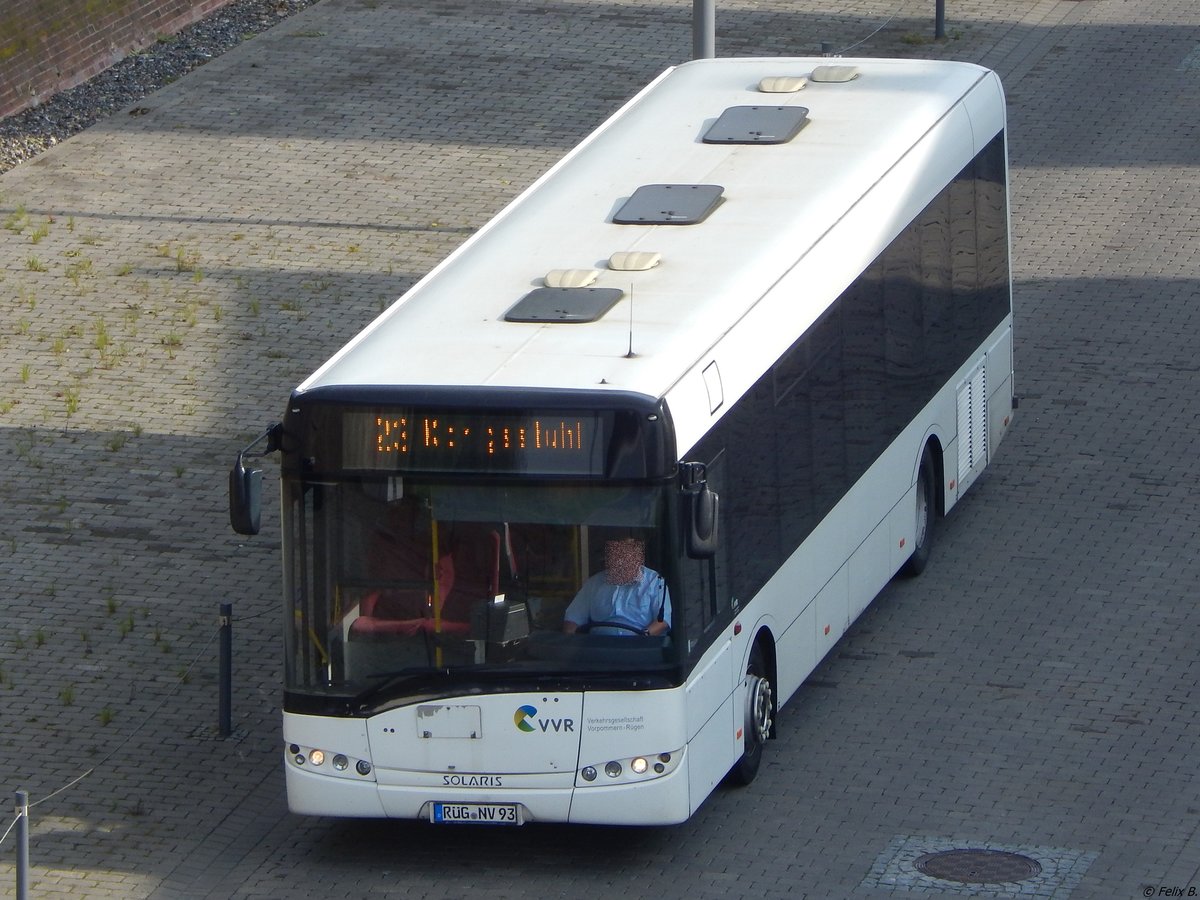 Solaris Urbino 12 der VVR im Stadthafen Sassnitz am 24.09.2017