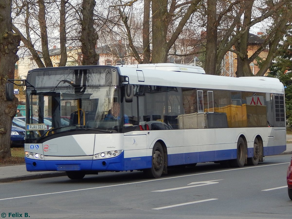 Solaris Urbino 15 der Beelitzer Verkehrs- und Servicegesellschaft mbH in Güstrow. am 23.11.2016