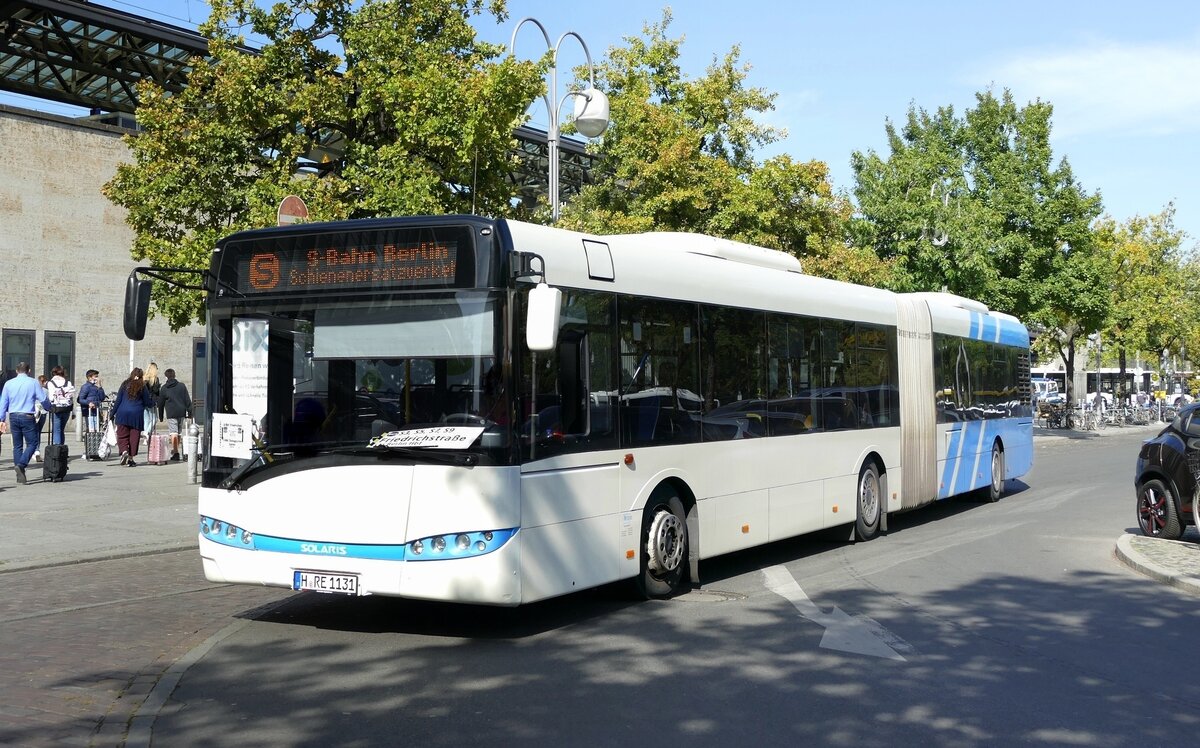 Solaris Urbino 18 | H-RE 1131 | 'RETOURS Busunternehmen' e.K., (in ex. SVP Pforzheim) im SEV der S-Bahn Berlin, im September 2020.