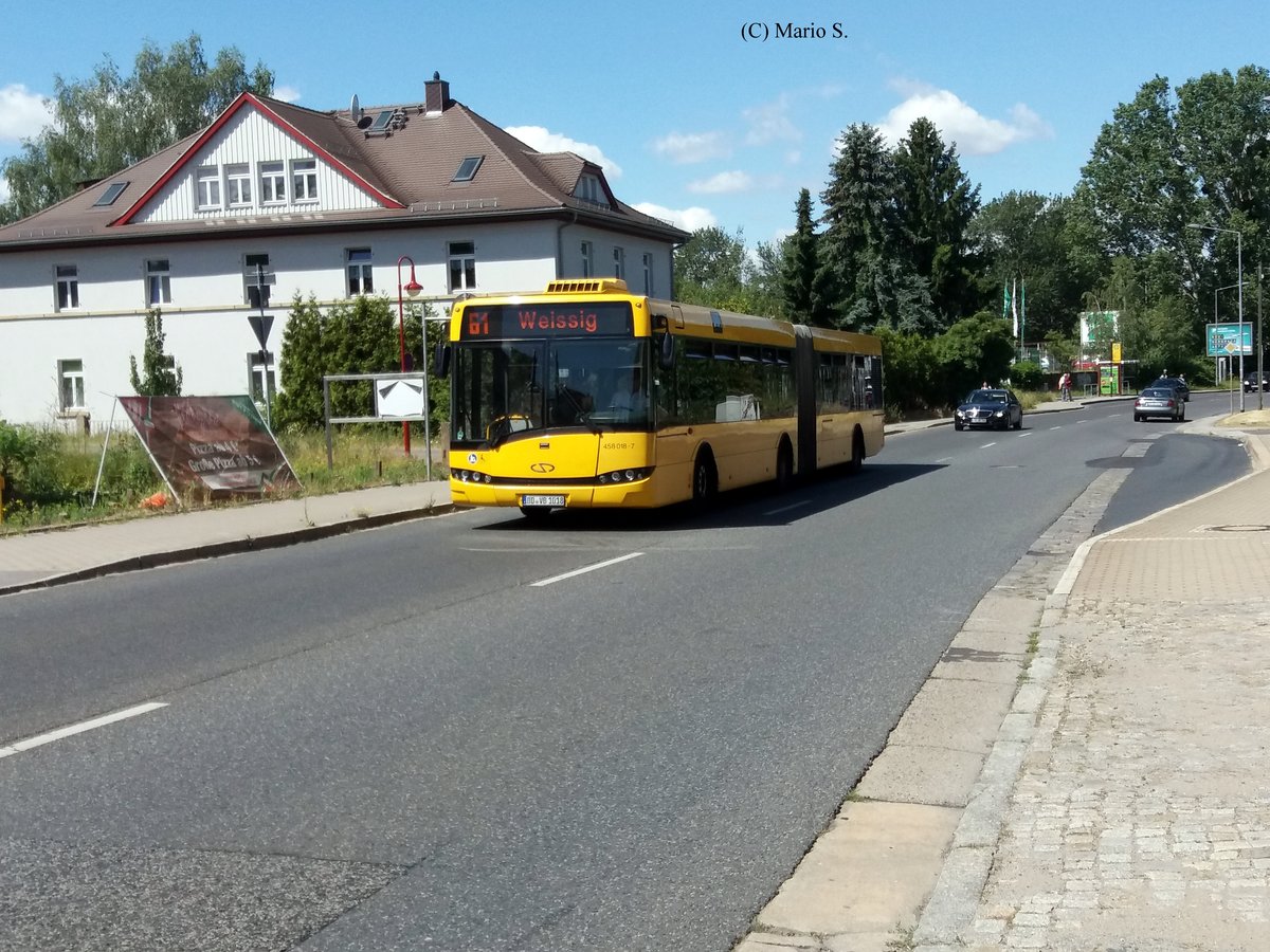 Solaris Urbino 18 am 03.07.2018 in Dresden-Weißig.