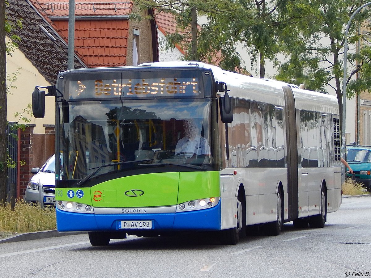 Solaris Urbino 18 der Beelitzer Verkehrs- und Servicegesellschaft mbH in Potsdam am 10.06.2016