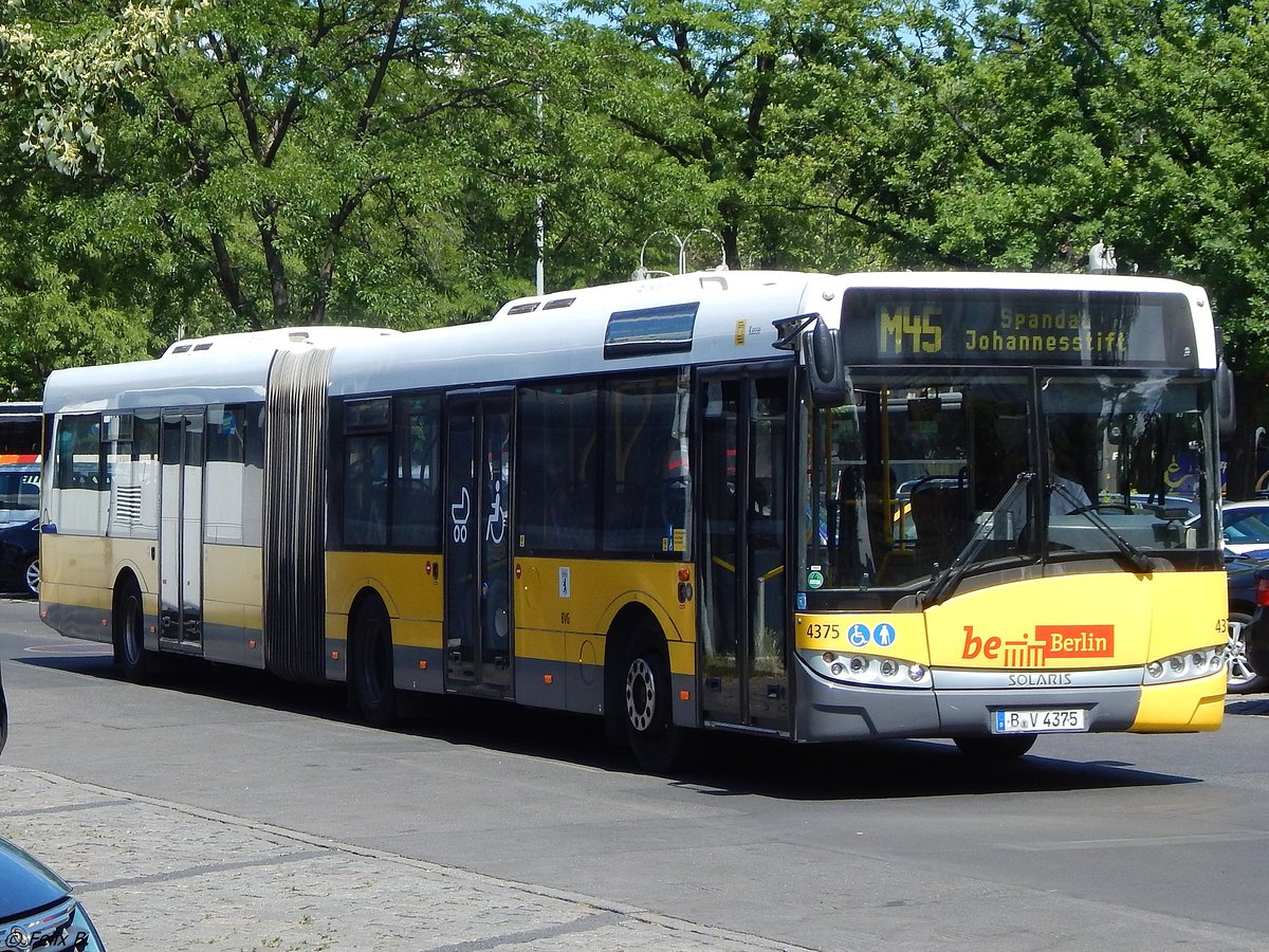 Solaris Urbino 18 der BVG in Berlin am 11.06.2016