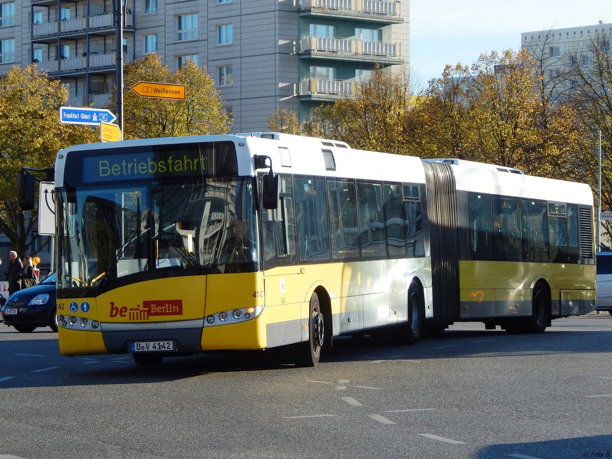 Solaris Urbino 18 der BVG in Berlin am 31.10.2018