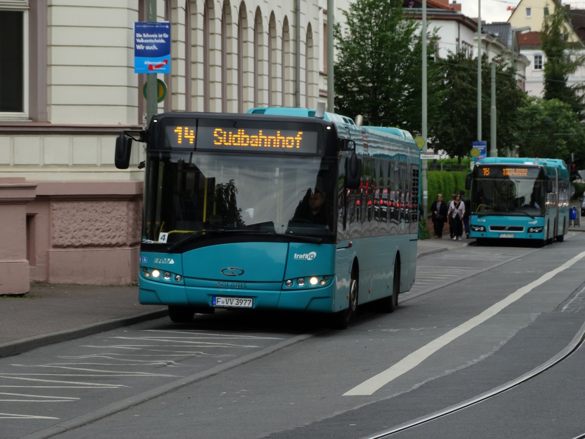 Solaris Urbino  von Alpina Veolia auf der Linie 14 am 24.05.14 als SEV (Schienenersatzverkehr) 