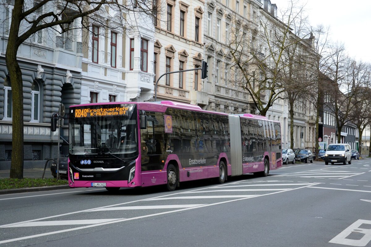 Spree-Neiße-Bus
ZI-HV 2622
SEV Linie RB48, Köln-Mülheim
Wuppertal, Pestalozzistraße
28.02.2026