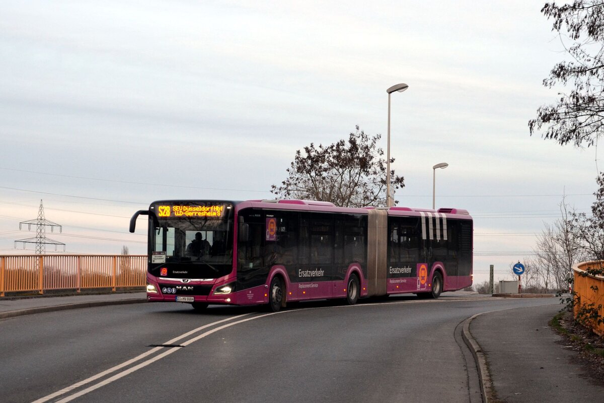 Spree-Neiße-Bus
ZI-HV 8004
SEV Linie S28, Düsseldorf Hbf
Düsseldorf, Gerresheim S-Bahn
18.02.2026