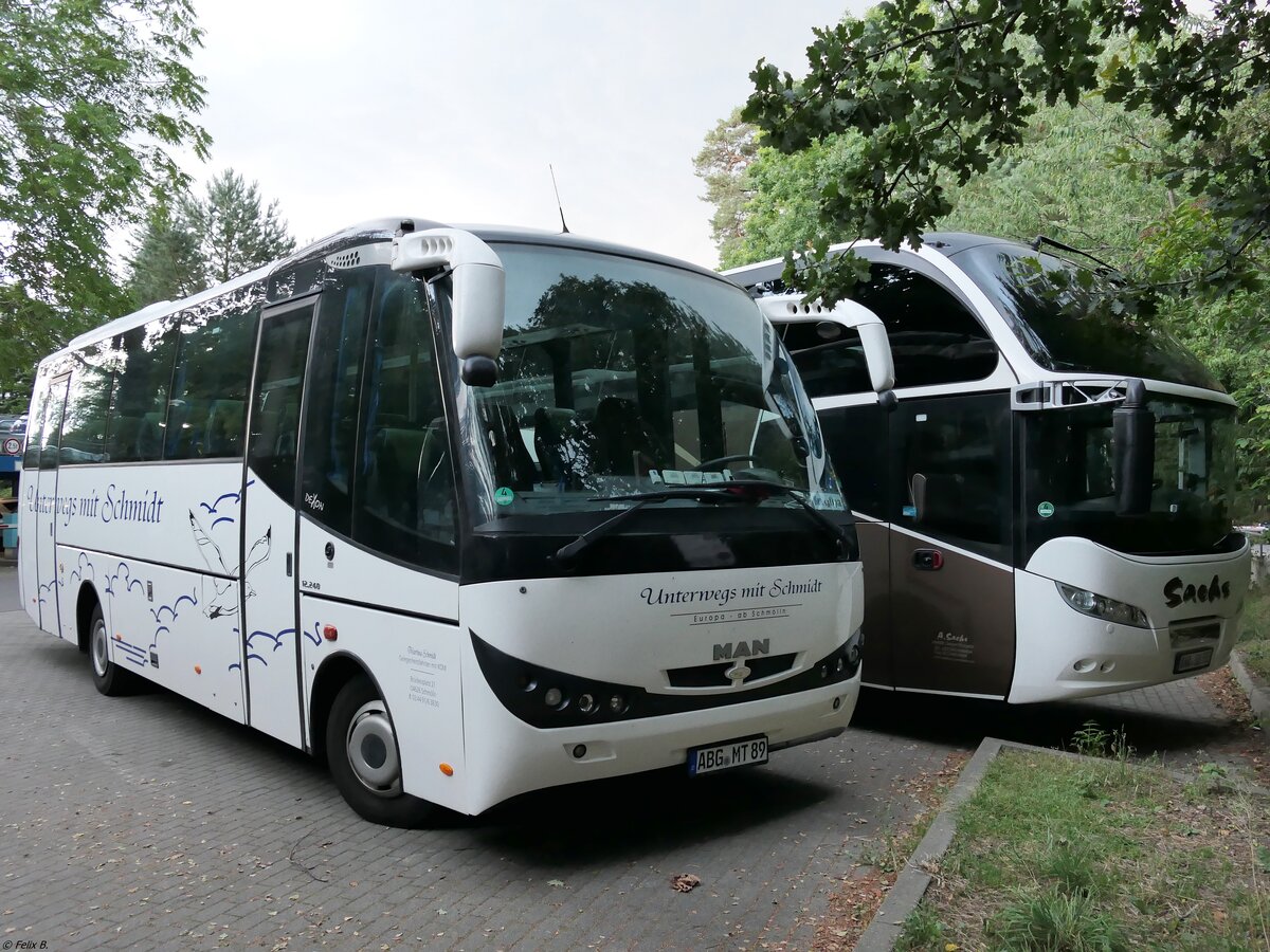 Staco Dexon von Martina Schmidt und Neoplan Cityliner von Sachs aus Deutschland in Binz am 22.08.2020