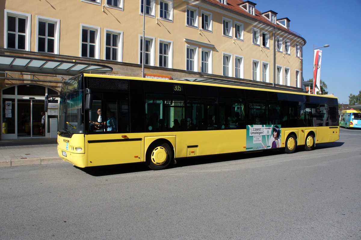 Stadtbus Bayreuth / Bus Bayreuth / Verkehrsverbund Großraum Nürnberg (VGN): Neoplan Centroliner (Neoplan N 4420) der Stadtwerke Bayreuth Holding GmbH, aufgenommen im Juli 2018 im Stadtgebiet von Bayreuth.