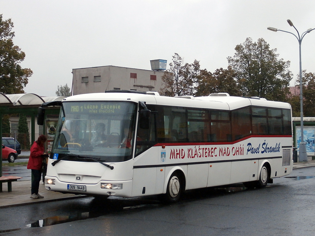 Stadtbus SOR BN 10.5 auf der Linie 1 in Klášterec nad Ohří. (26.08.2014)