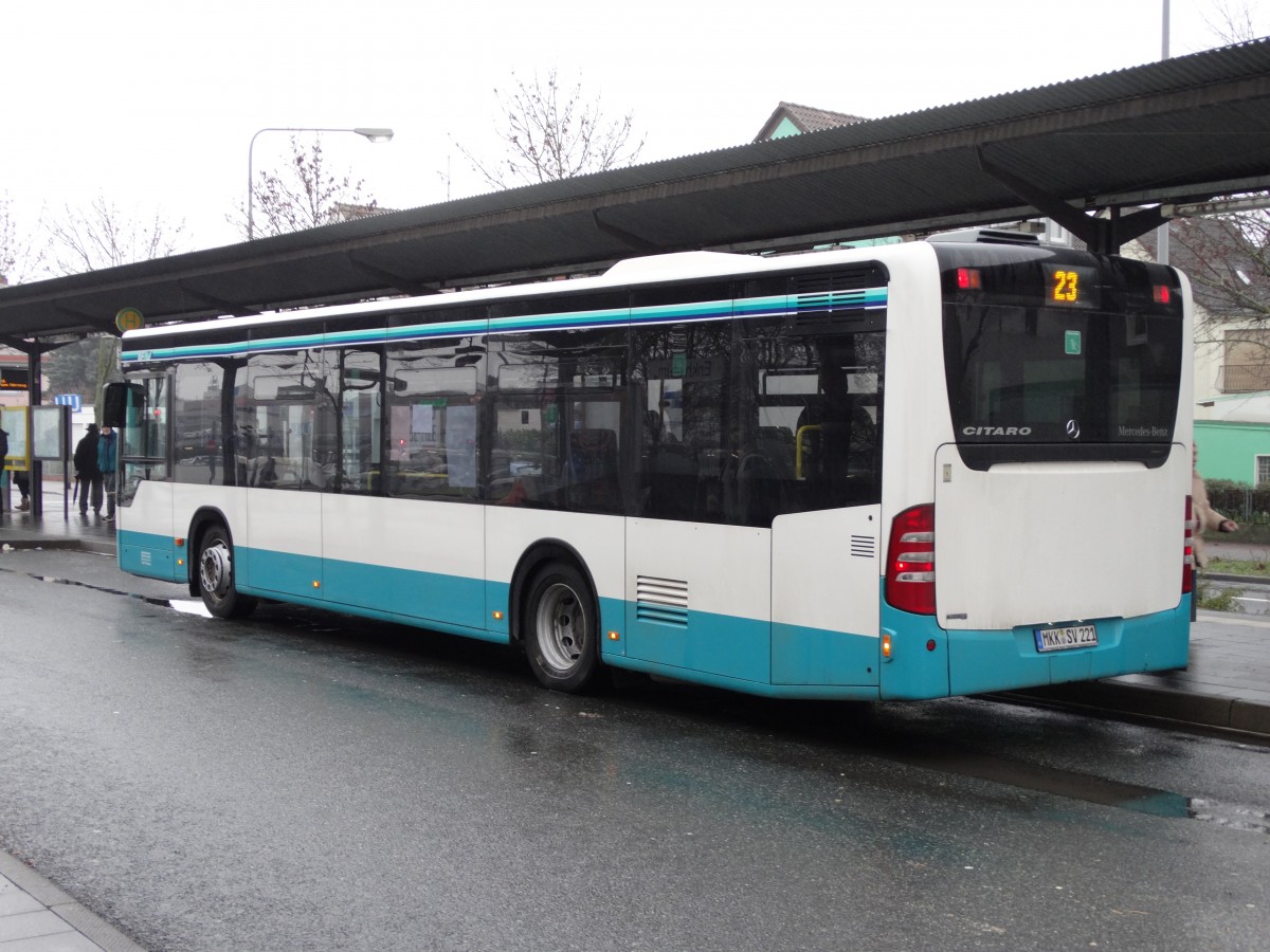 Stadtverkehr Maintal Citaro C1 Facelift am 02.01.15 in Frankfurt Enkheim 