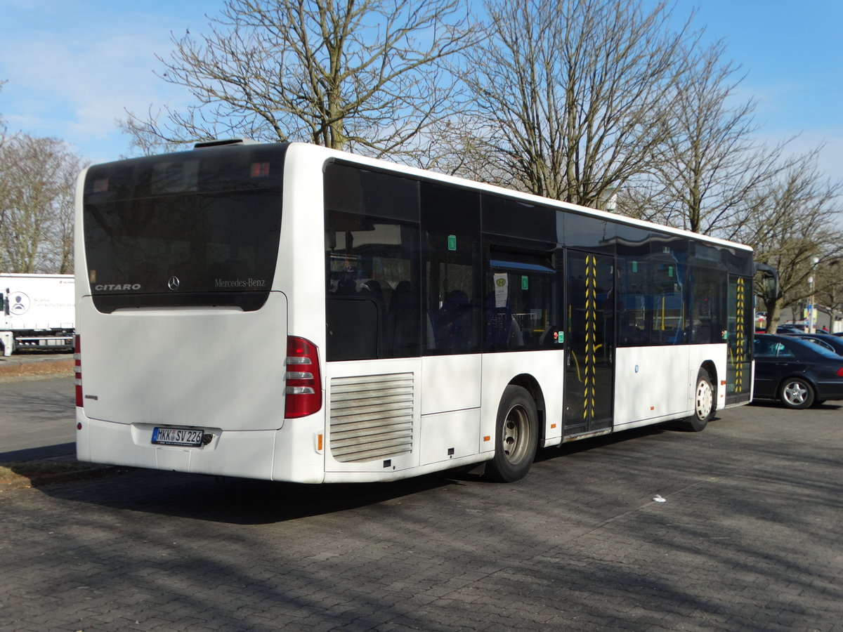 Stadtverkehr Maintal Mercedes Benz Citaro 1 Facelift am 25.02.17 am Maintalbad