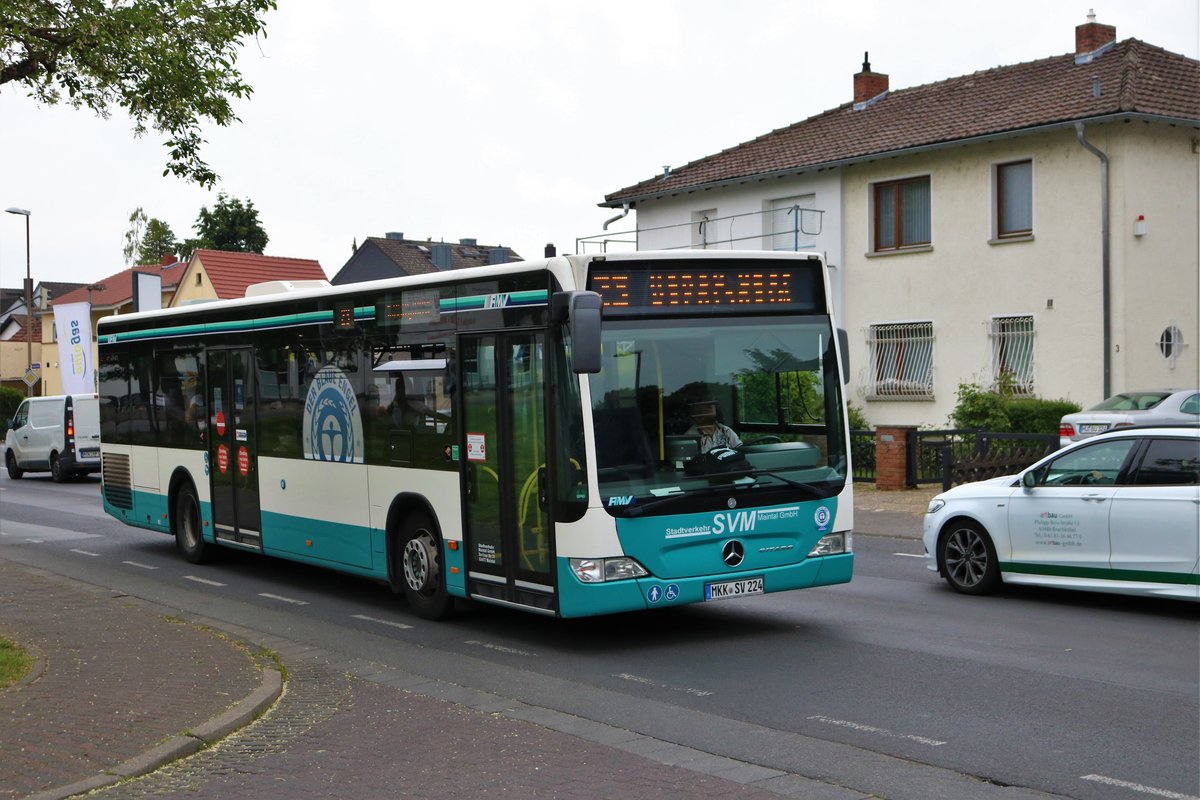 Stadtverkehr Maintal Mercedes Benz Citaro 1 Facelift Wagen 224 am 22.05.20 in Maintal Dörnigheim 