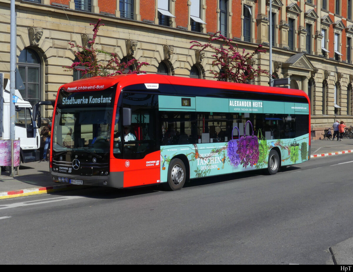 Stadtwerk Konstanz - Mercedes eCitaro Nr.13  KN.C 1113 unterwegs in der Stadt Konstanz am 11.05.2022