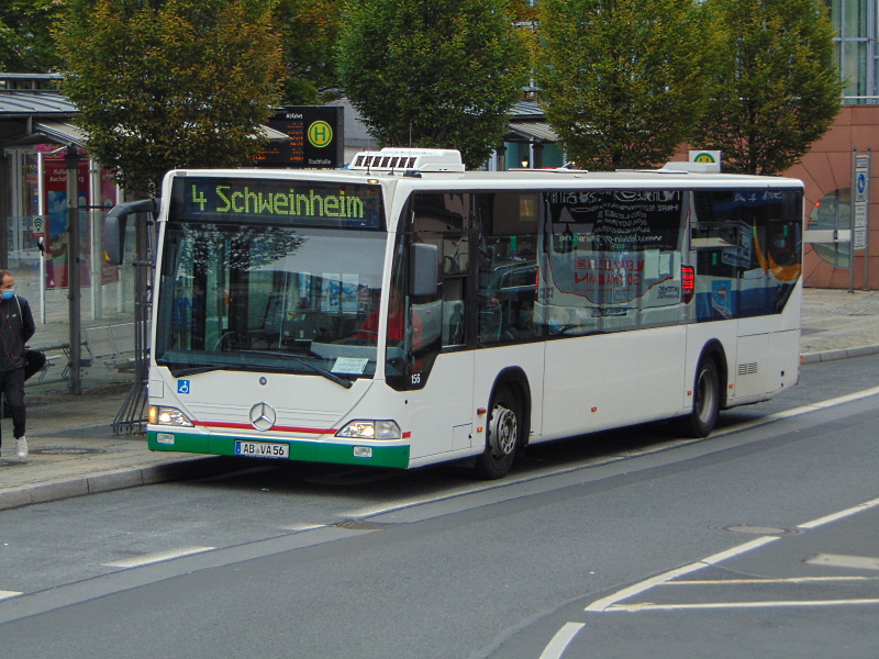 Stadtwerke Aschaffenburg / Wagen 156 (AB-VA 56) / Aschaffenburg, Luitpoldstr. (Hst Stadthalle) / Mercedes-Benz O 530 / Aufnahemdatum: 30.09.2020