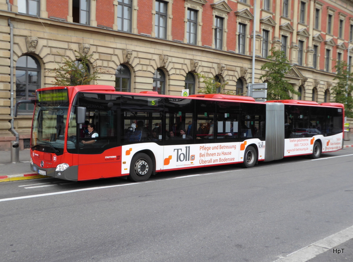 Stadtwerke Konstanz - Mercedes Citaro Nr.32  KN.C 1132 unterwegs auf der Linie 5 in der Stadt Konstanz am 22.09.2015