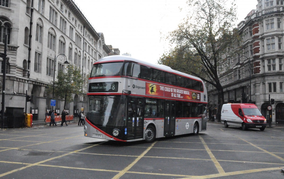 Stagecoach, London. Wrightbus New Routemaster (Nr.LT272) in Vernon Place. (14.11.2014) 