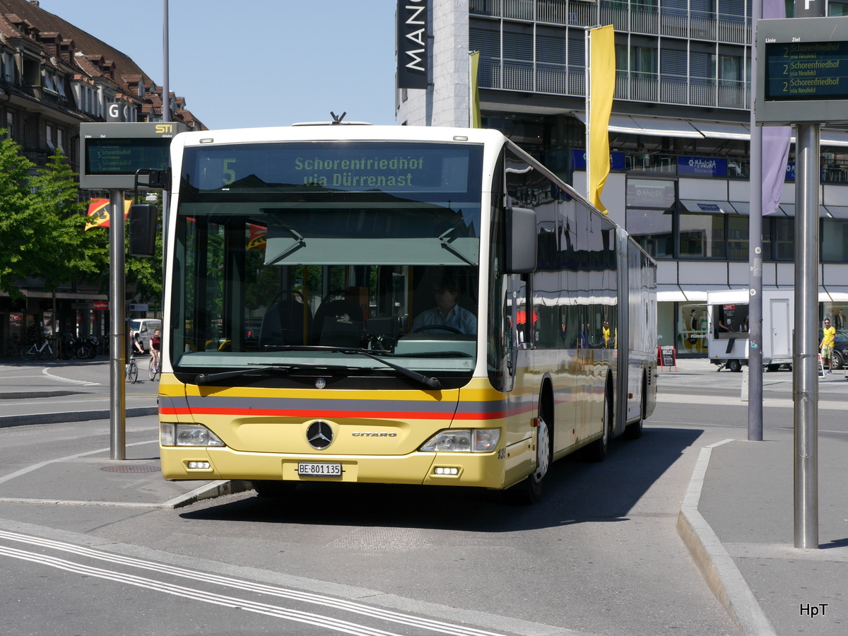 STI - Mercedes Citaro  Nr.135  BE 801135 bei den Bushaltestellen vor dem Bahnhof in Thun am 27.05.2017