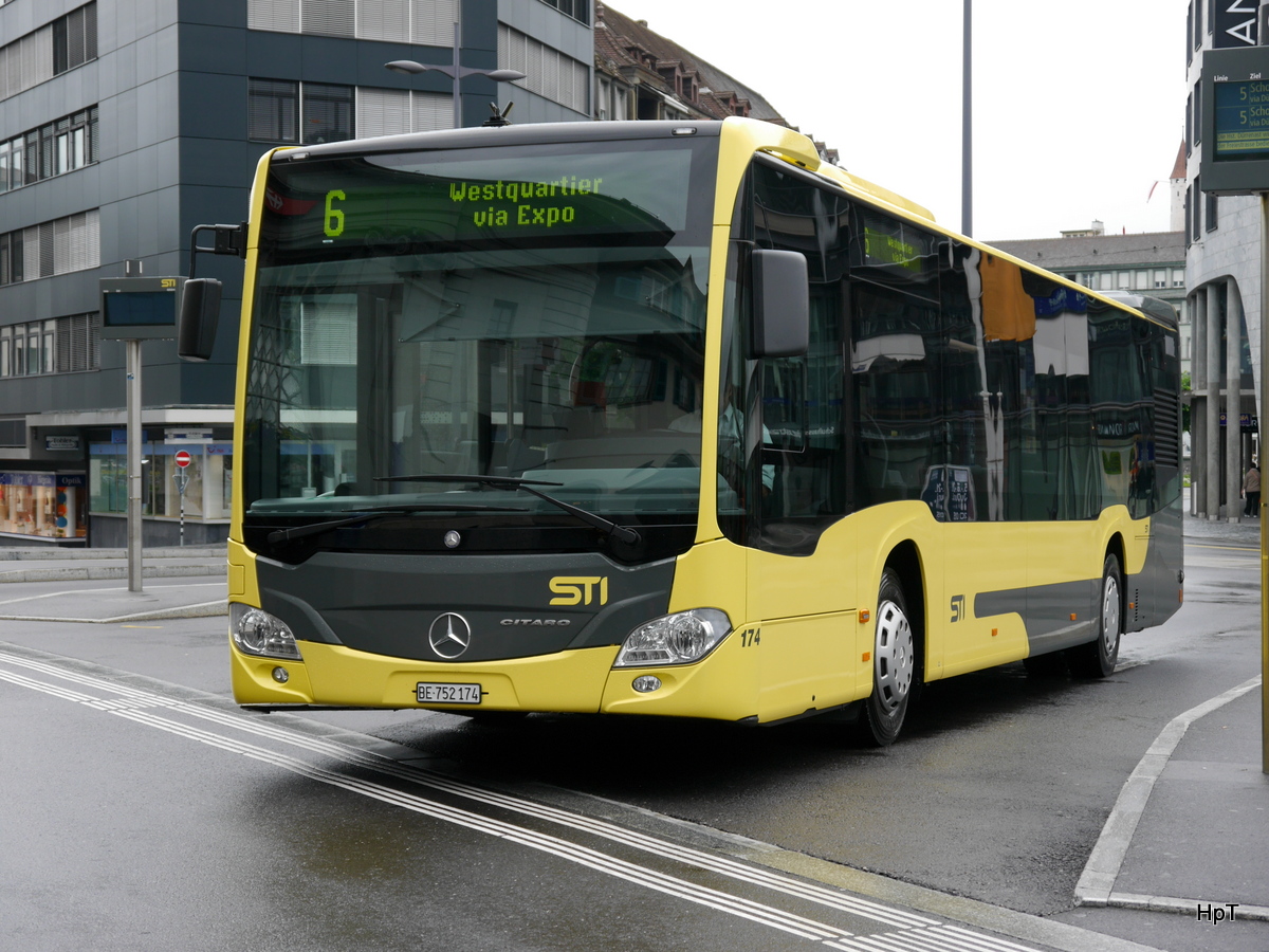 STI - Mercedes Citaro Nr.174  BE 752174 unterwegs auf der Linie 6 in Thun am 21.06.2015