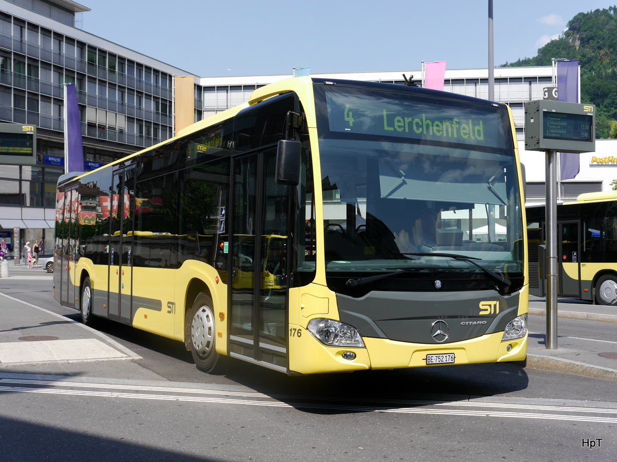 STI - Mercedes Citaro  Nr.176  BE 752176 unterwegs auf der Linie 4 in Thun am 24.07.2015