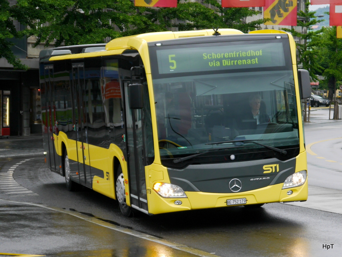 STI - Mercedes Citaro Nr.179  BE 752179 unterwegs auf der Linie 5 in Thun am 21.06.2015