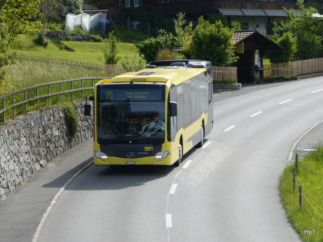 STI - Mercedes Citaro  Nr.180  BE 752180 unterwegs auf der Linie 25 in Sigriswil am 12.05.2015