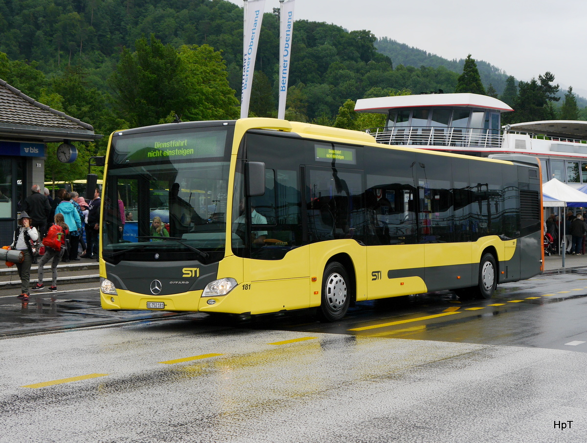 STI - Mercedes Citaro Nr.181  BE 752181 unterwegs auf einer Dienstfahrt in Thun am 21.06.2015