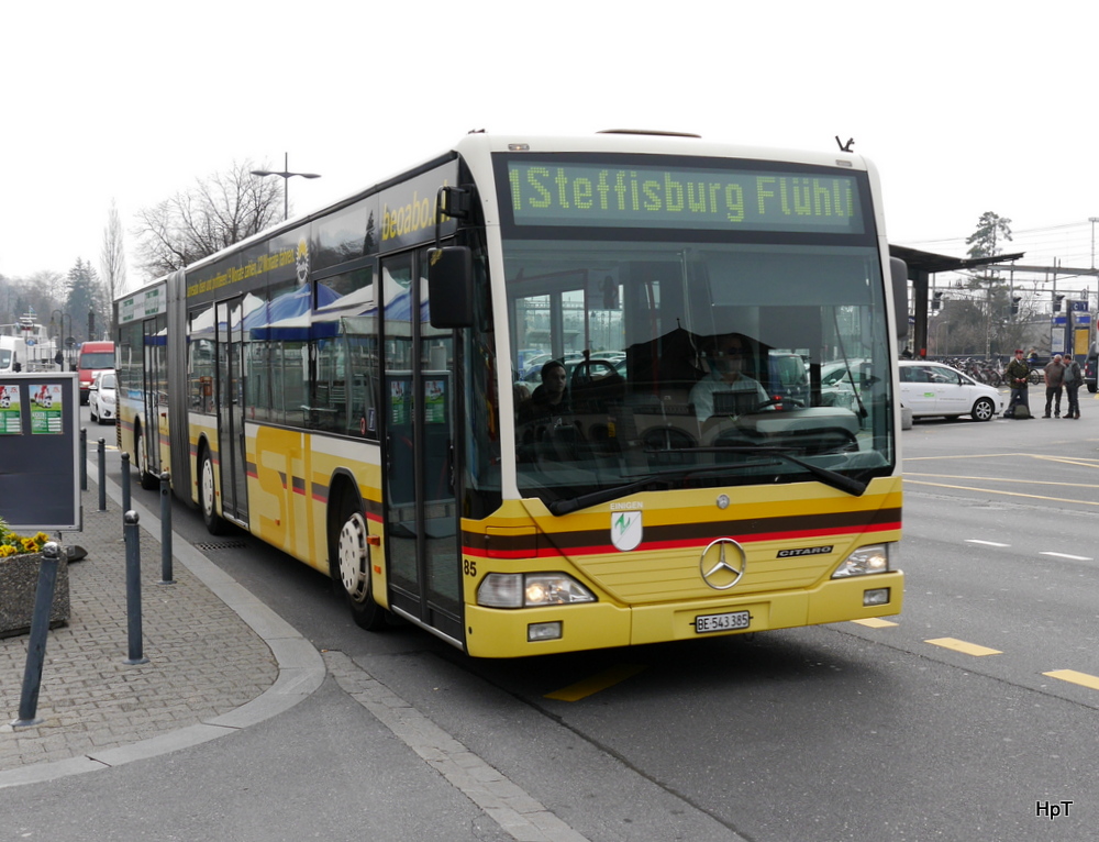 STI - Mercedes Citaro  Nr.85  BE 543385 bei den Bushaltestellen vor dem Bahnhof Thun am 15.03.2014