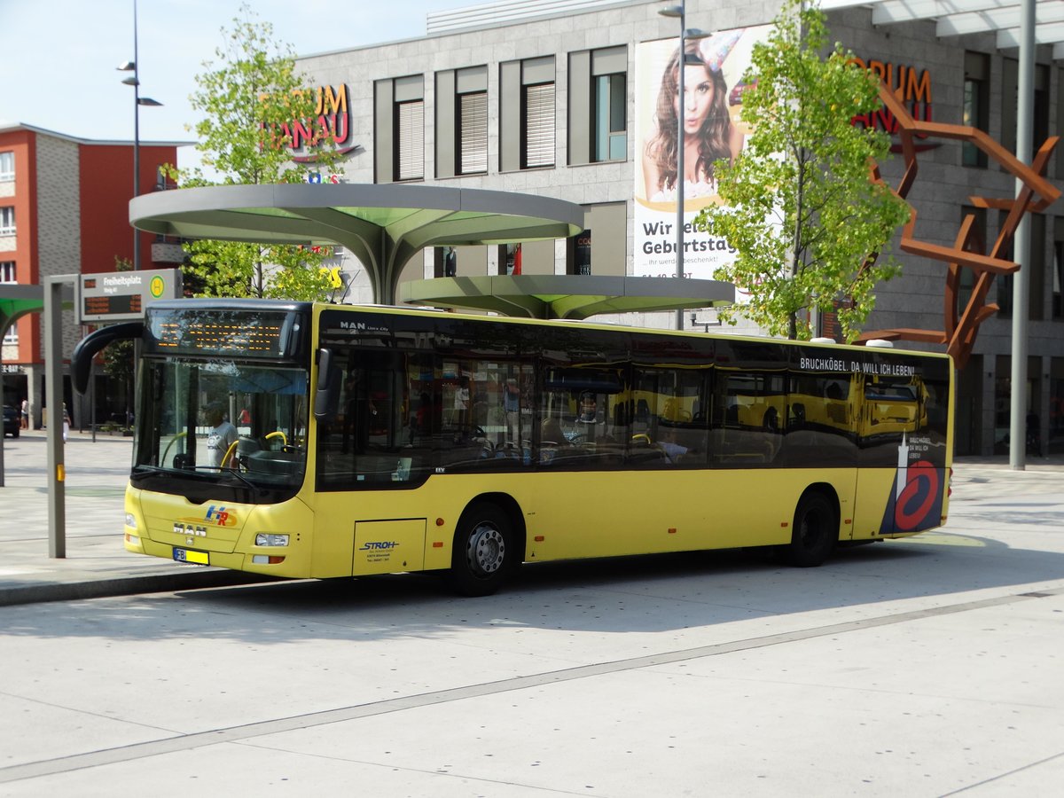 Stroh Bus MAN Lions City am 01.09.16 in Hanau Freiheitsplatz
