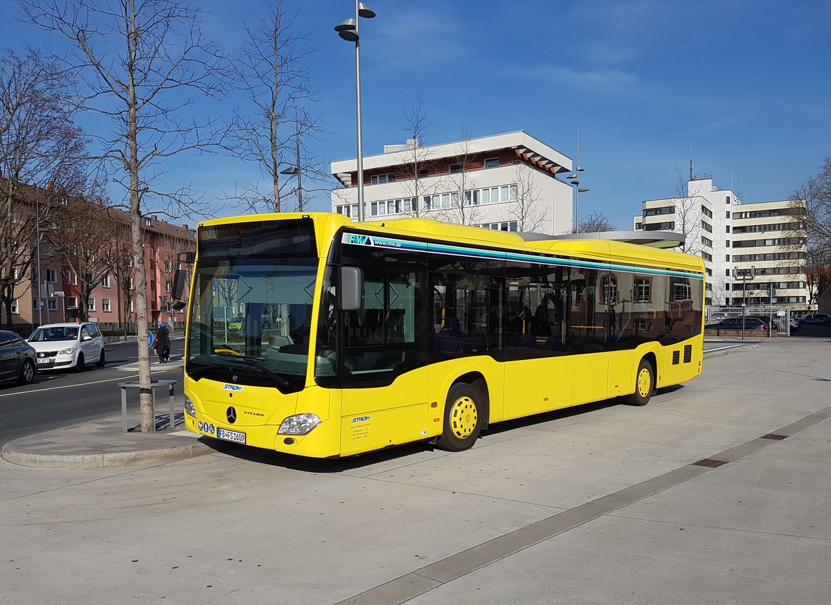 Stroh Bus Mercedes Benz Citaro 2 Ü am 16.03.17 in Hanau Freiheitsplatz