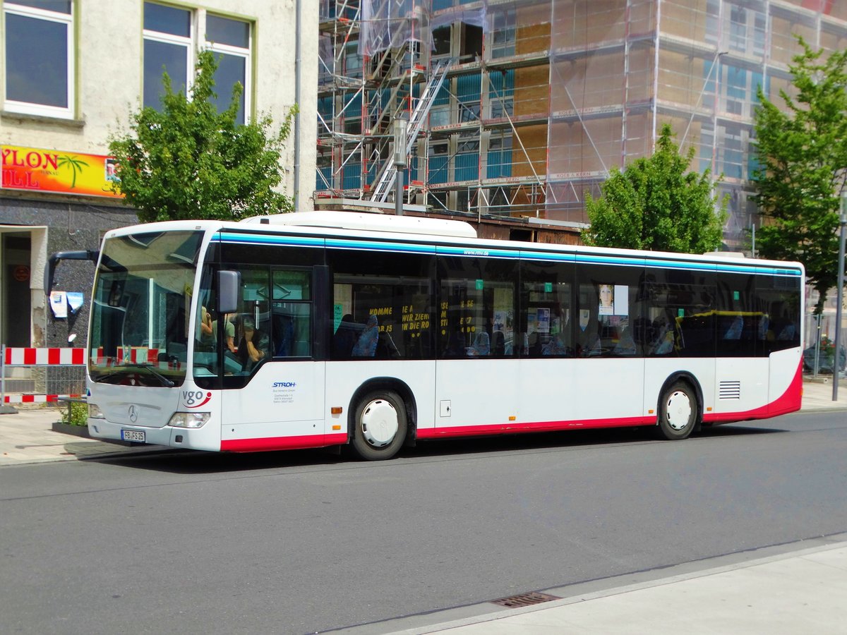 Stroh Bus Mercedes Benz Citaro 1 Facelift Ü am 23.06.17 in Hanau Freiheitsplatz
