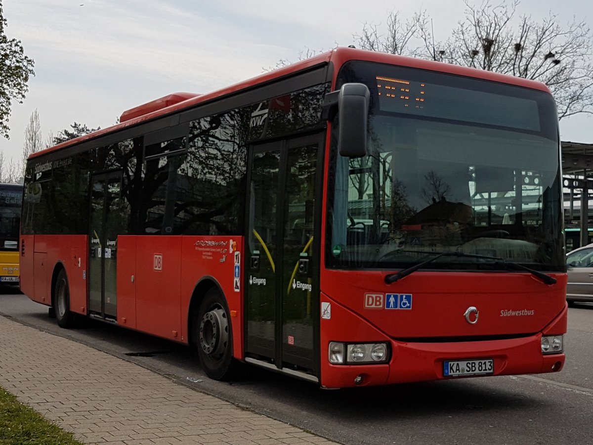 Südwestbus (RVS) ~ Irisbus Crossway LE ~ April 2019 Baden Baden ZOB