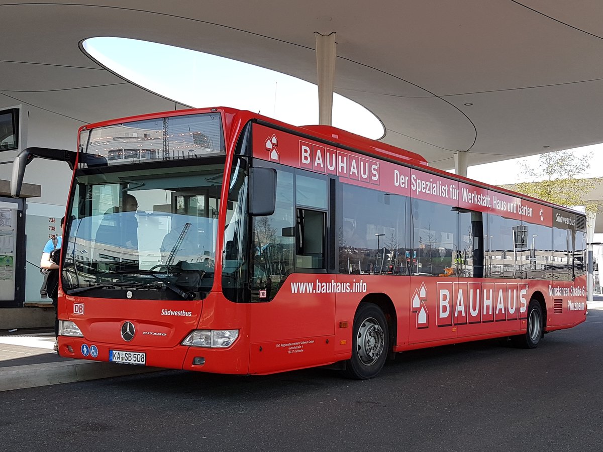 Südwestbus (RVS) ~ Mercedes Benz O530 Citaro ~ April 2019 Pforzheim ZOB ~ 736 Öschelbronn Klinik über Niefern Bahnhof