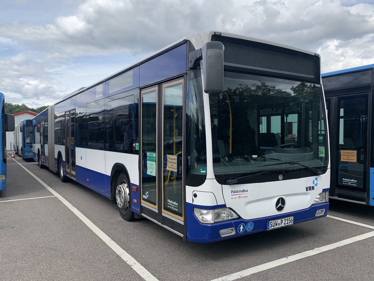 SüW-P 2156 von PalatinaBus wurde 2010 von der VLD Limburg neu indienstgestellt, kam anschließend zu OVR und WBG und landete 2019 bei PalatinaBus in Waibstadt, wo er am 7.6.2020 steht.